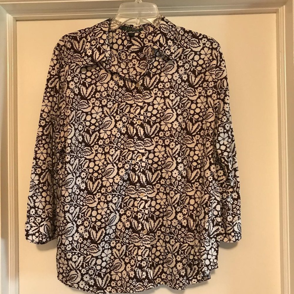 Ralph Lauren print blouse